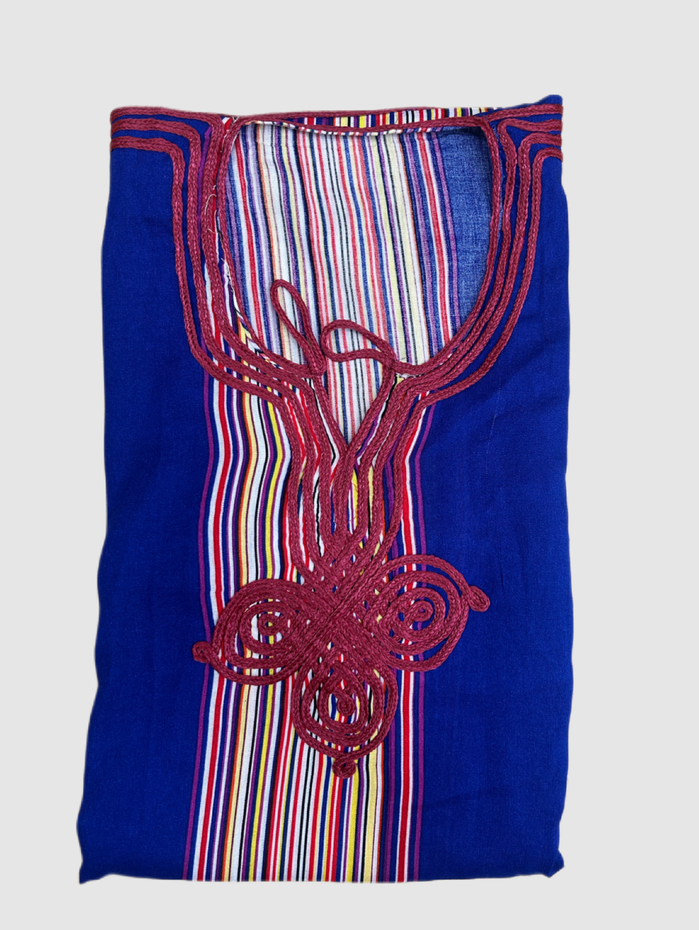 Kandora talla única roja azul marroquí