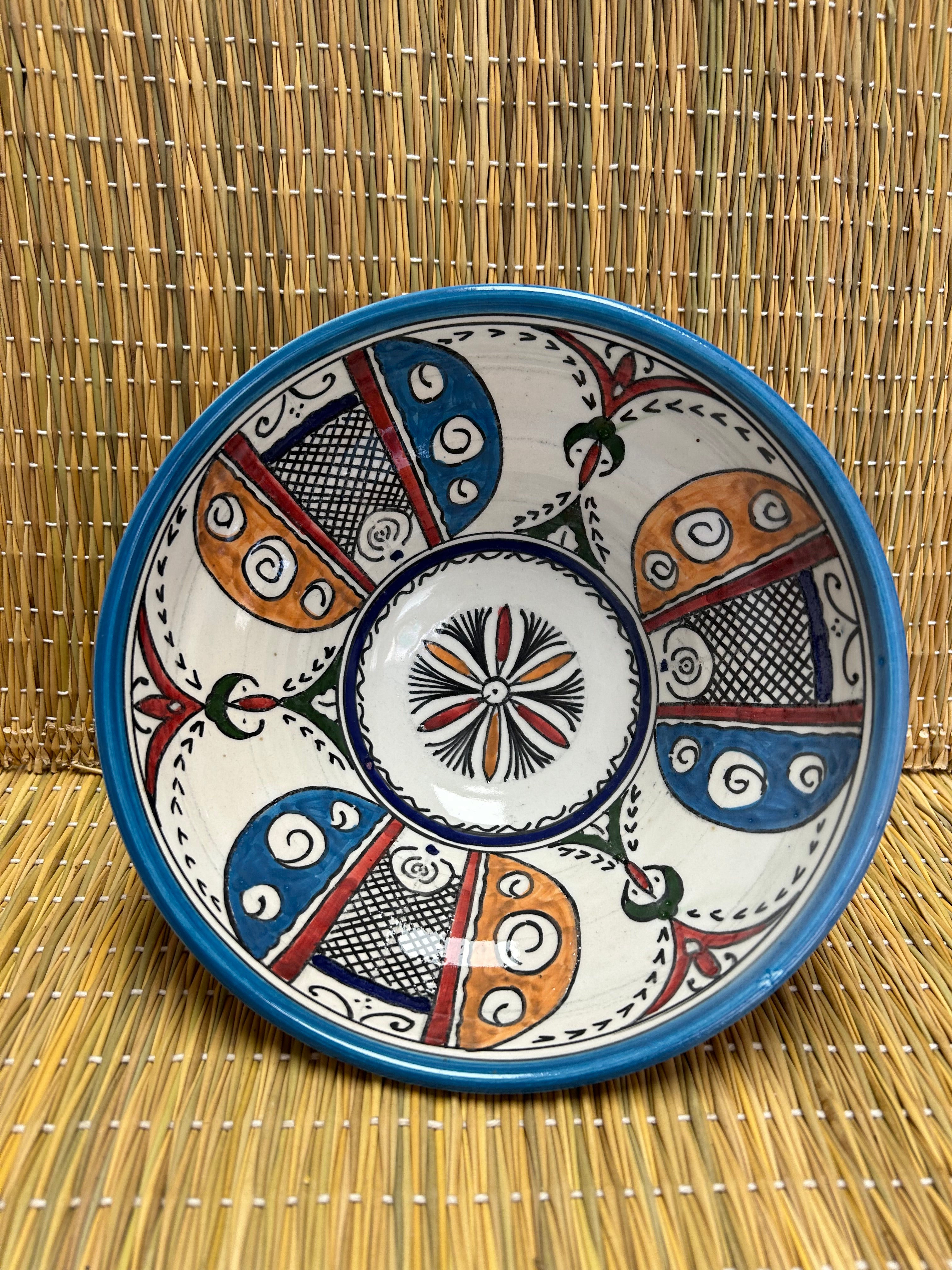 Cuenco grande artesano azul 20cm