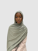 Hijab simple jersey soft green