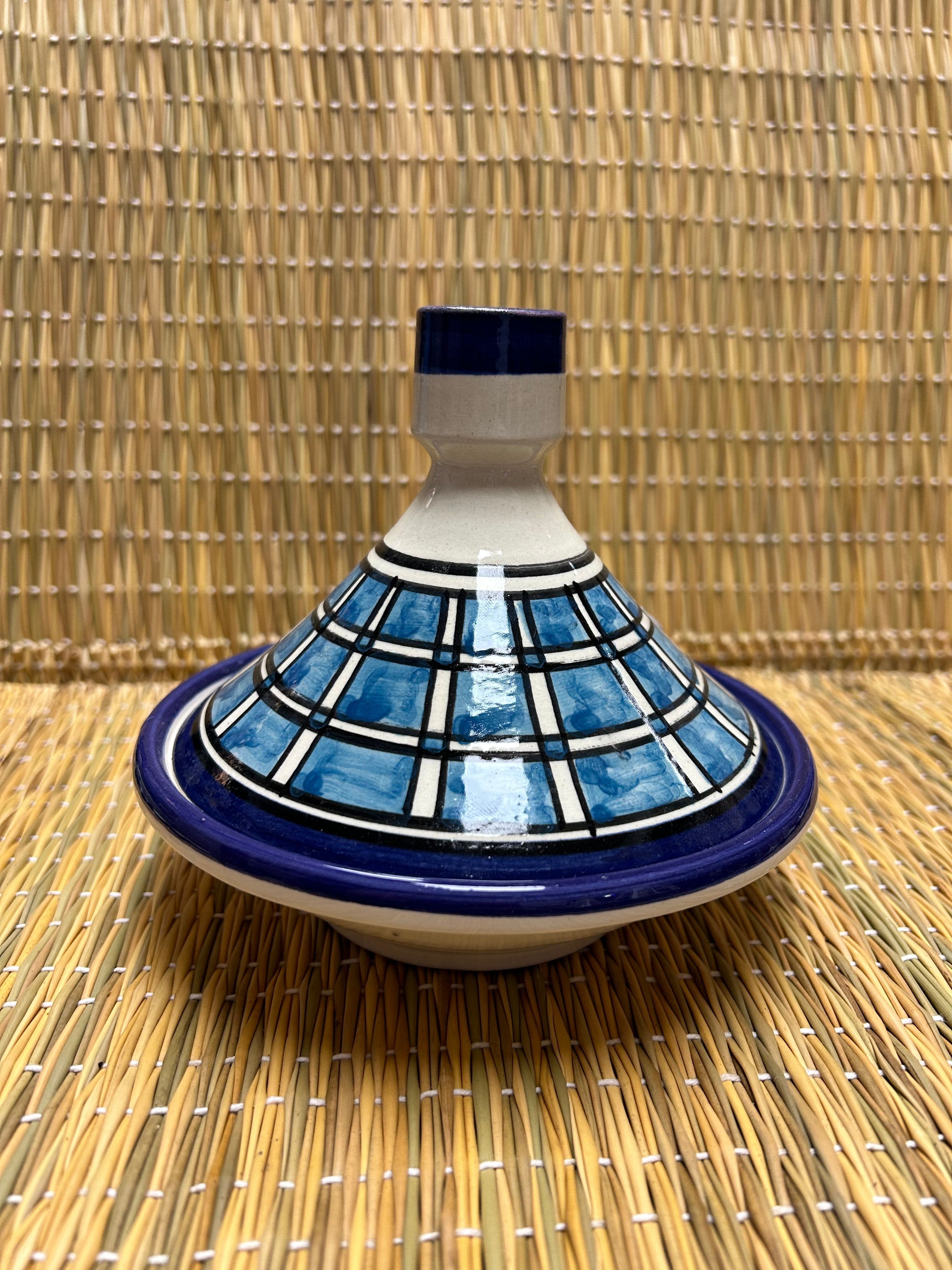 Tajine pequeño azul 15cm diámetro