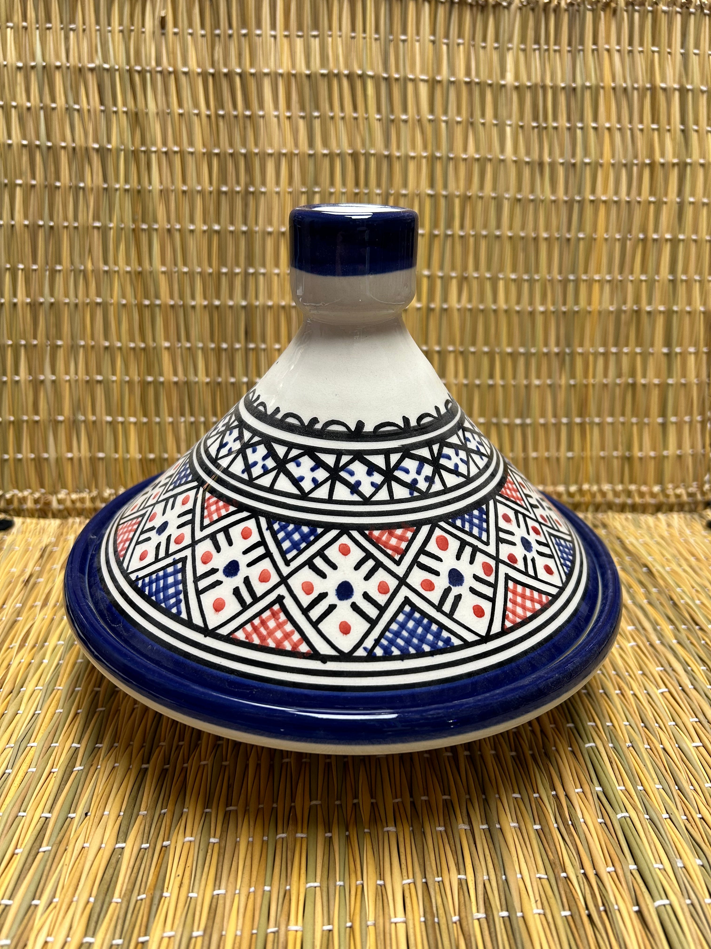 Tajine grande artesano colorido 20cm de diámetro