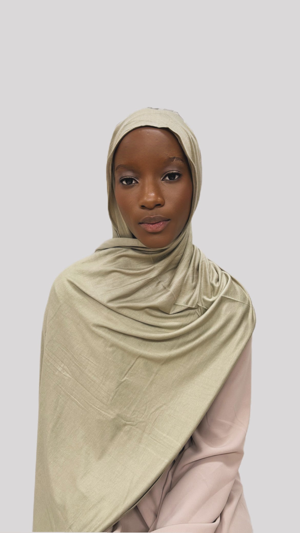 Hijab simple de jersey soft green