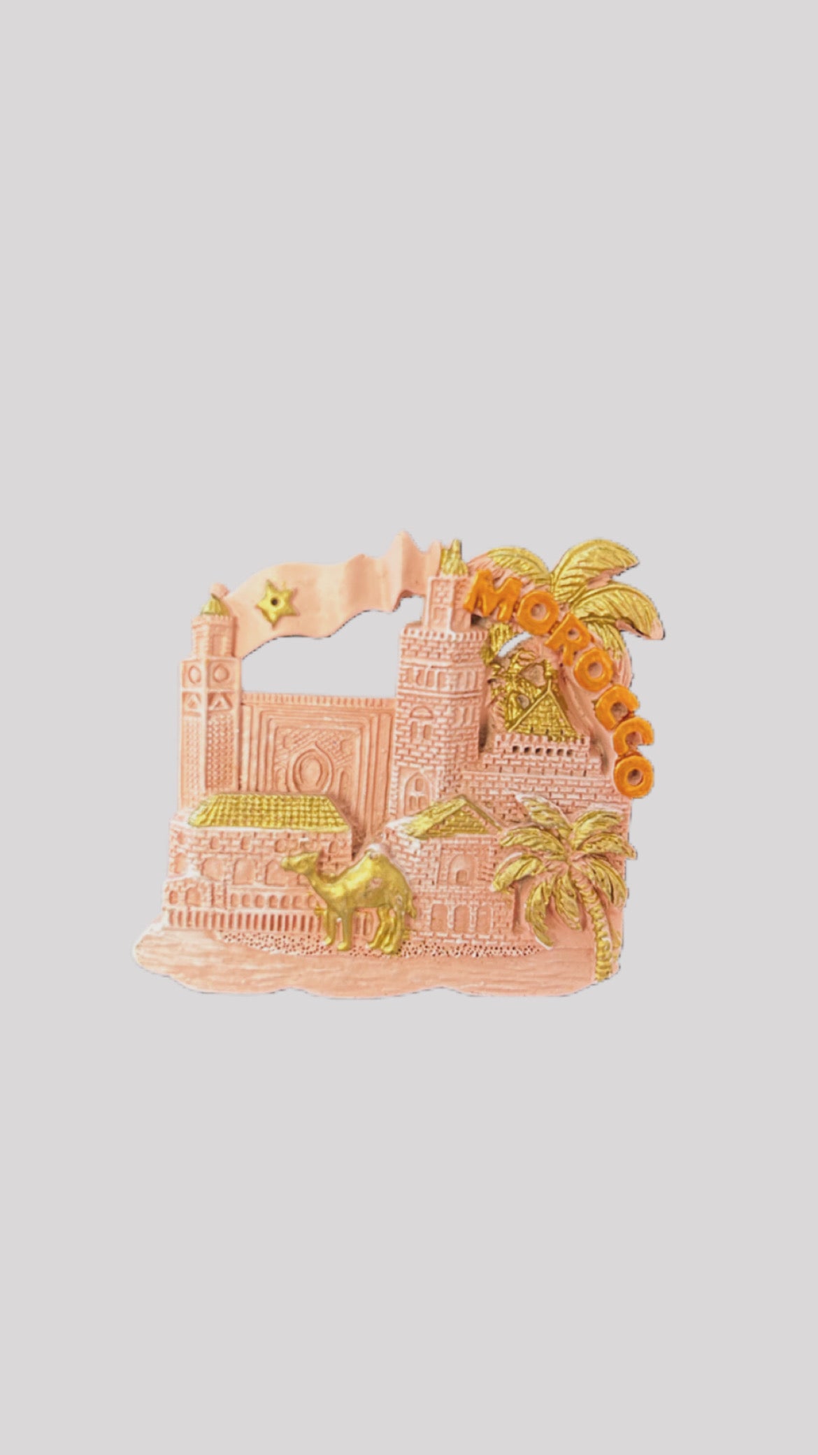Imán de nevera Marruecos pink