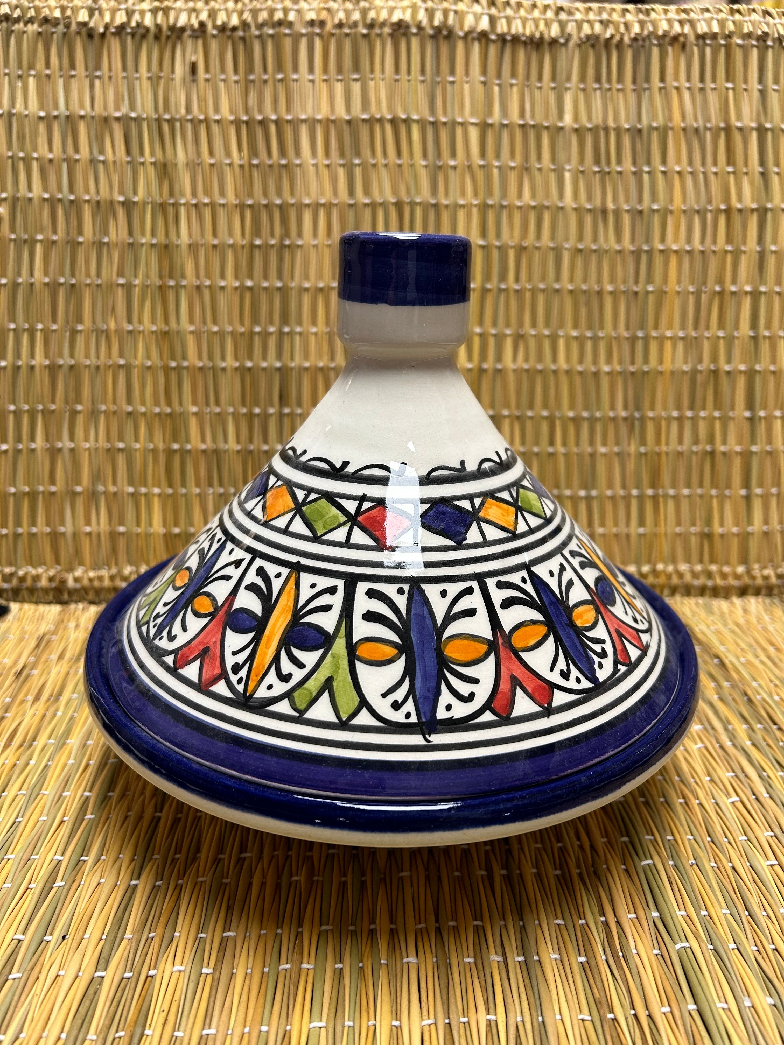 Tajine grande artesano colorido 20cm de diámetro