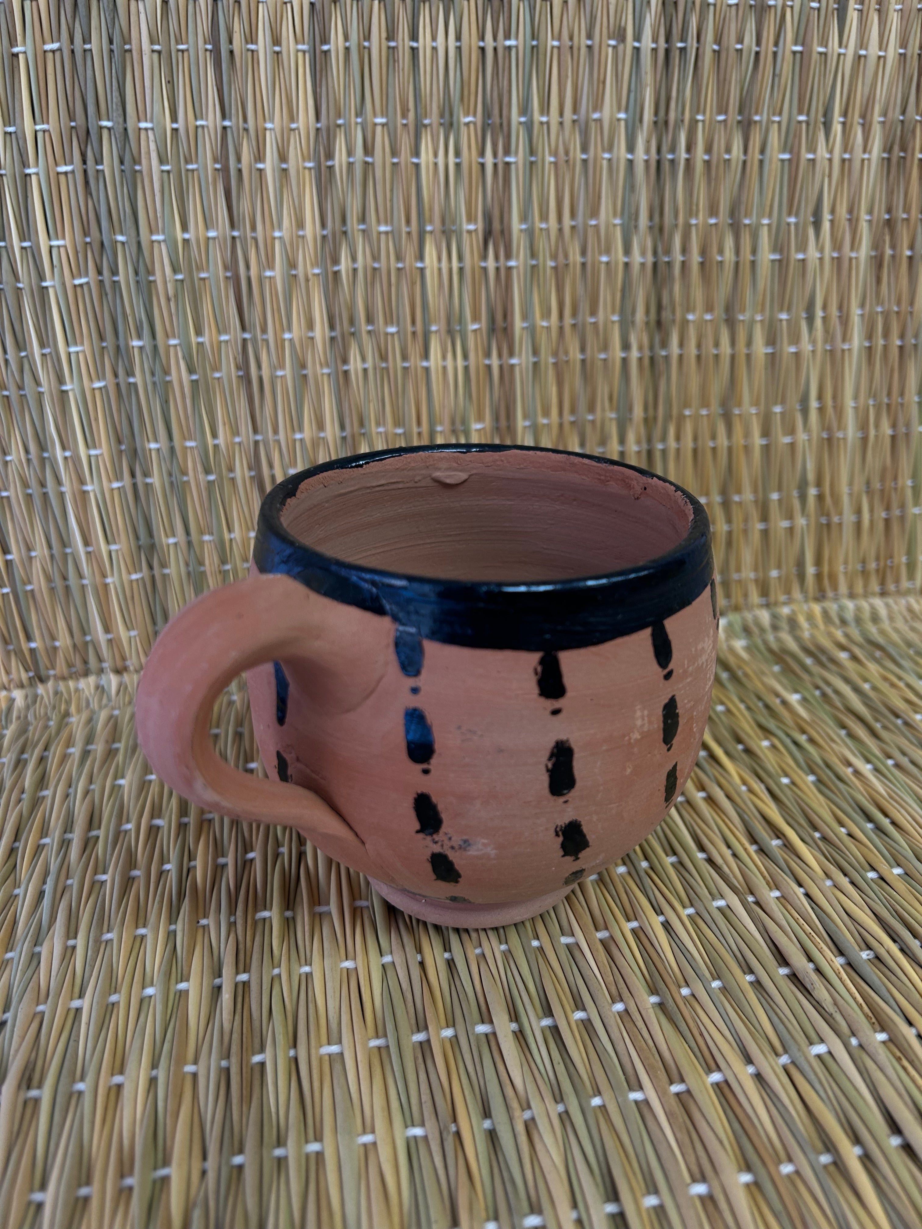 Vaso de barro para agua 9cm diámetro