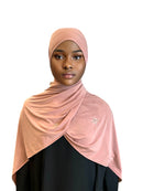 Hijab jersey premium butterfly pink