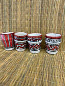 Vaso pequeño artesano rojo