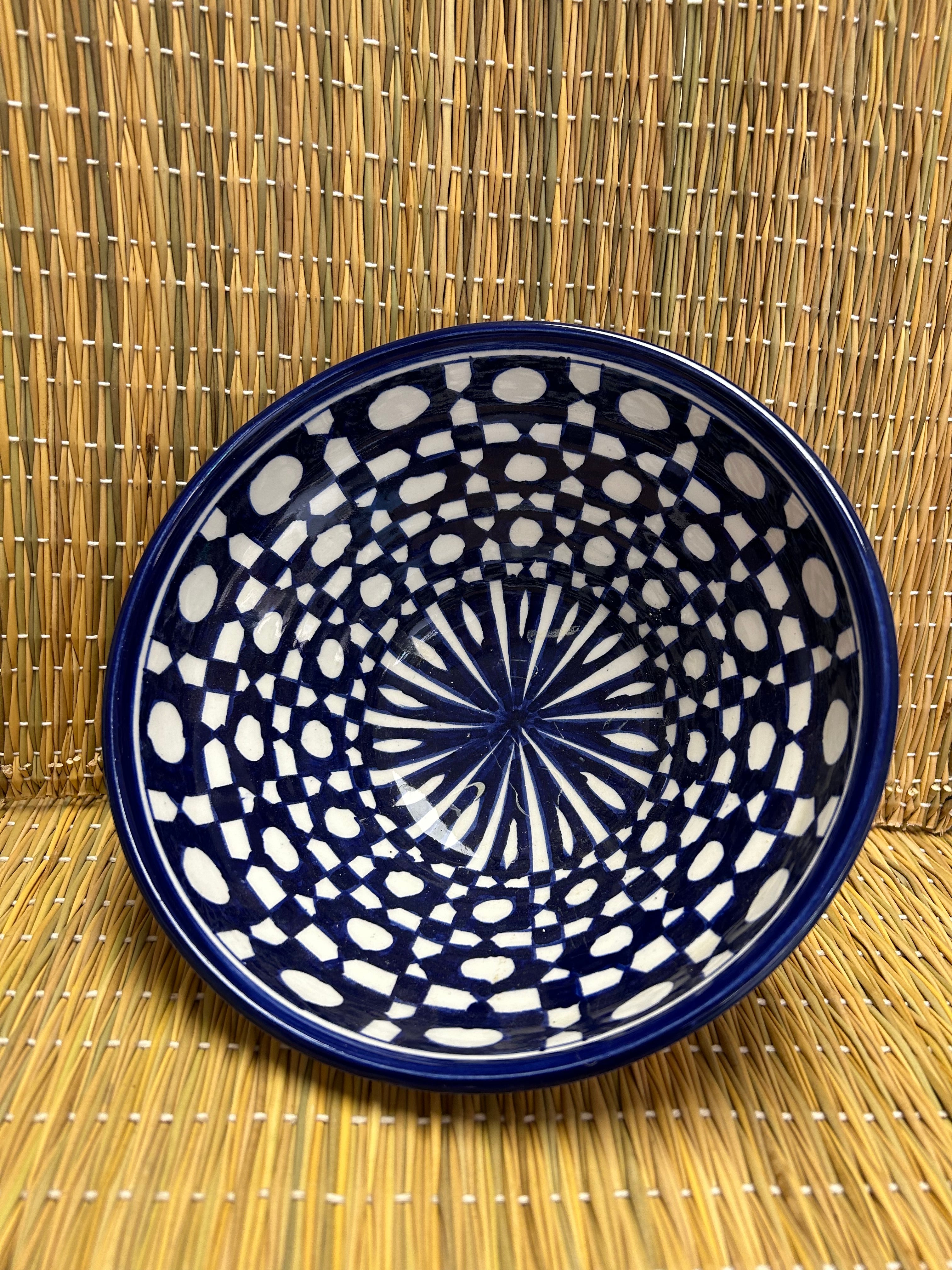 Cuenco grande artesano azul 20cm