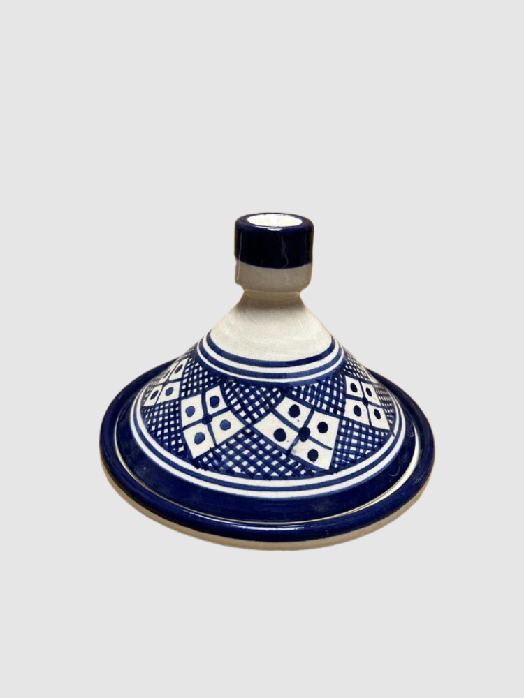 Tajine pequeño artesano marrón 15cm de diámetro