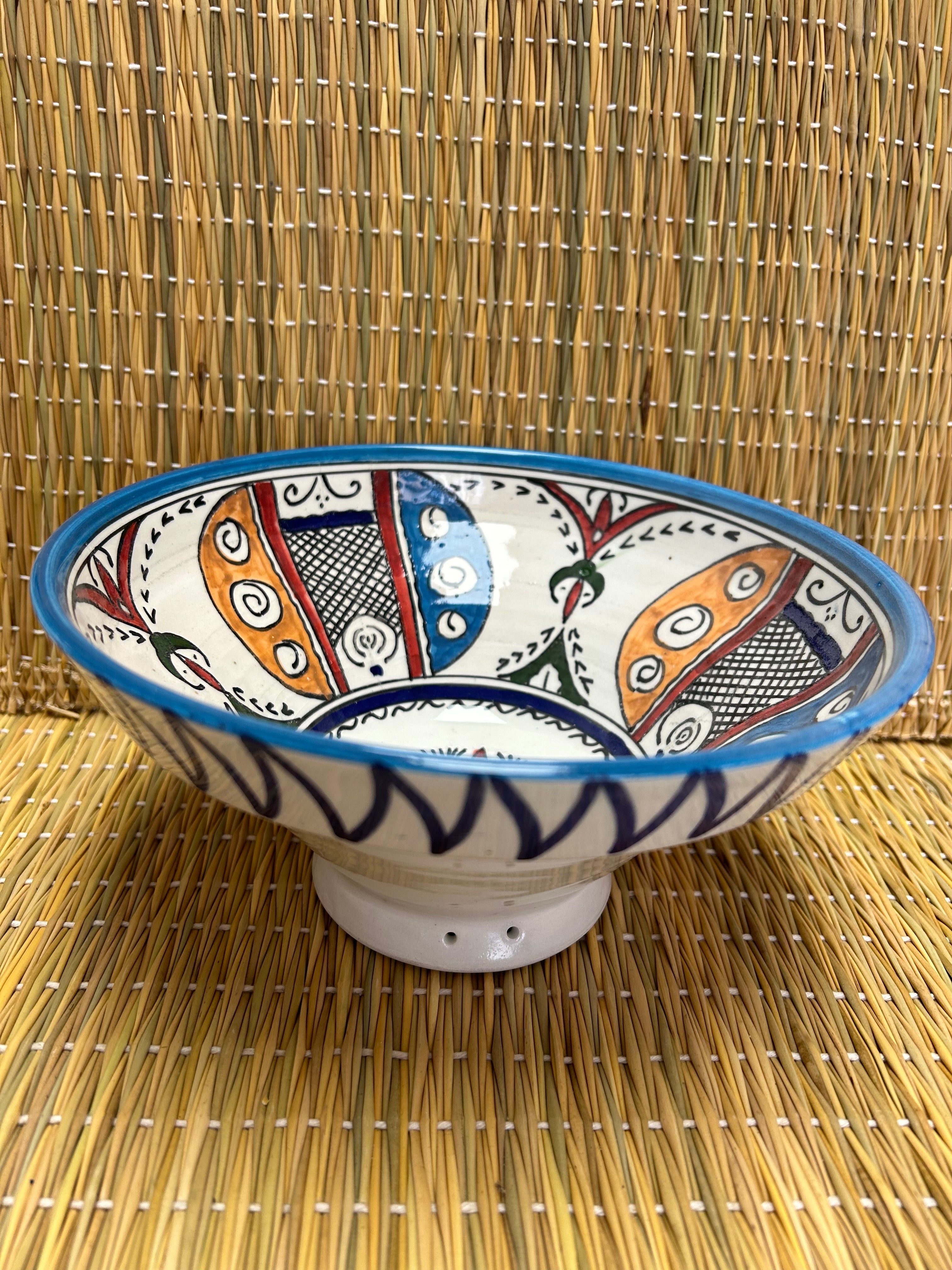 Cuenco grande artesano azul 20cm