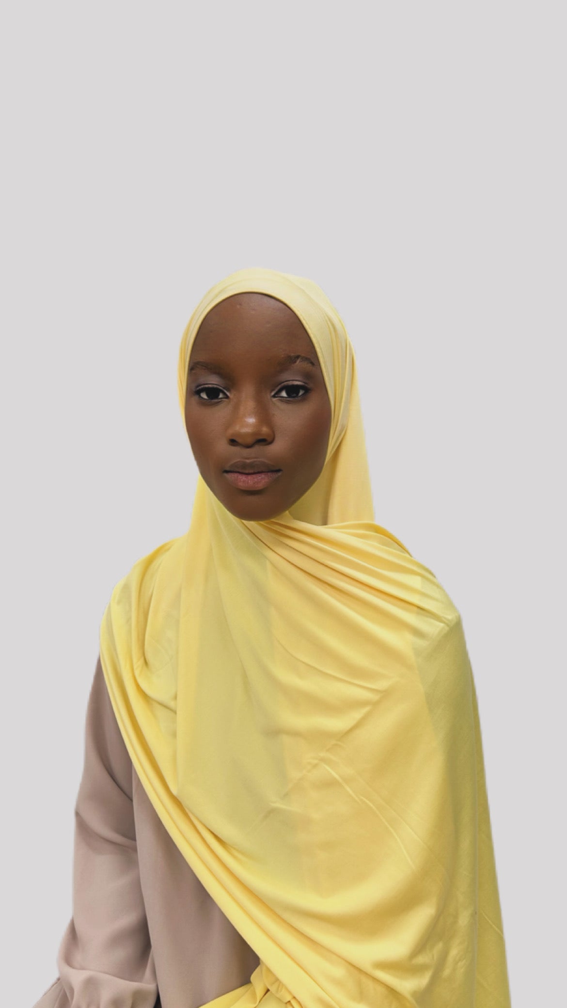 Hijab jersey premium dark yellow