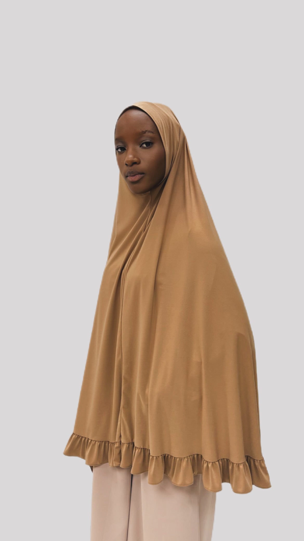 Khimmar jersey premium brown mostaza