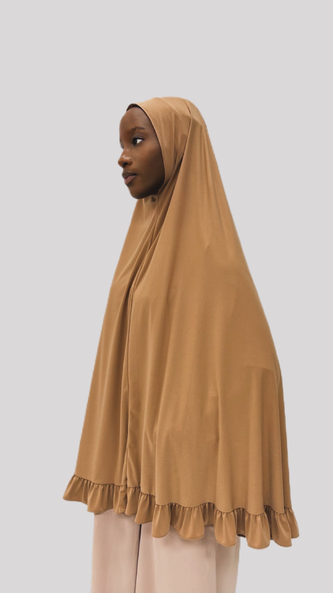 Khimmar jersey premium brown mostaza