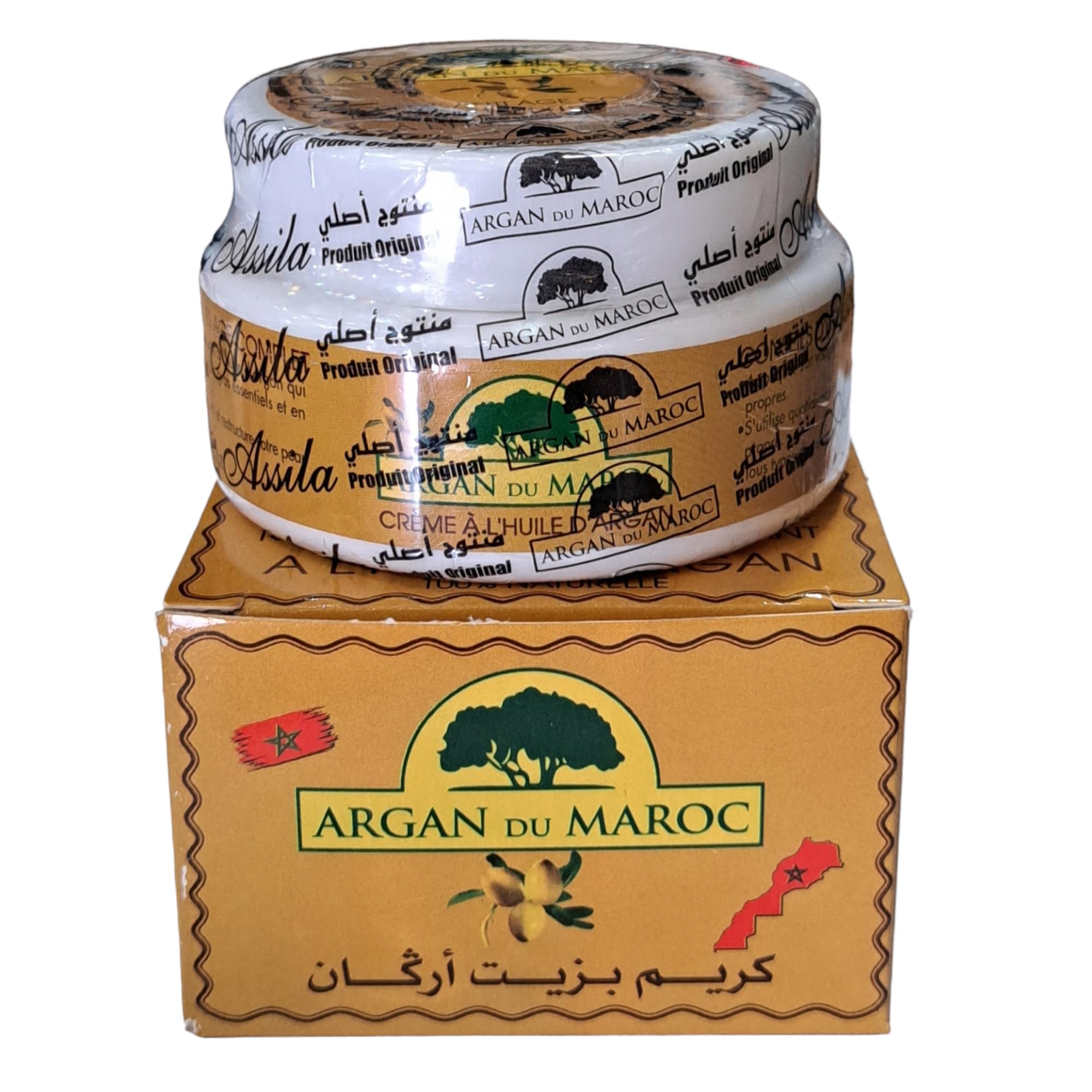 Crema Aceite De Argán - ARGAN DU MAROC - 100% Natural - Anti Edad - Hidratante - 100 ml