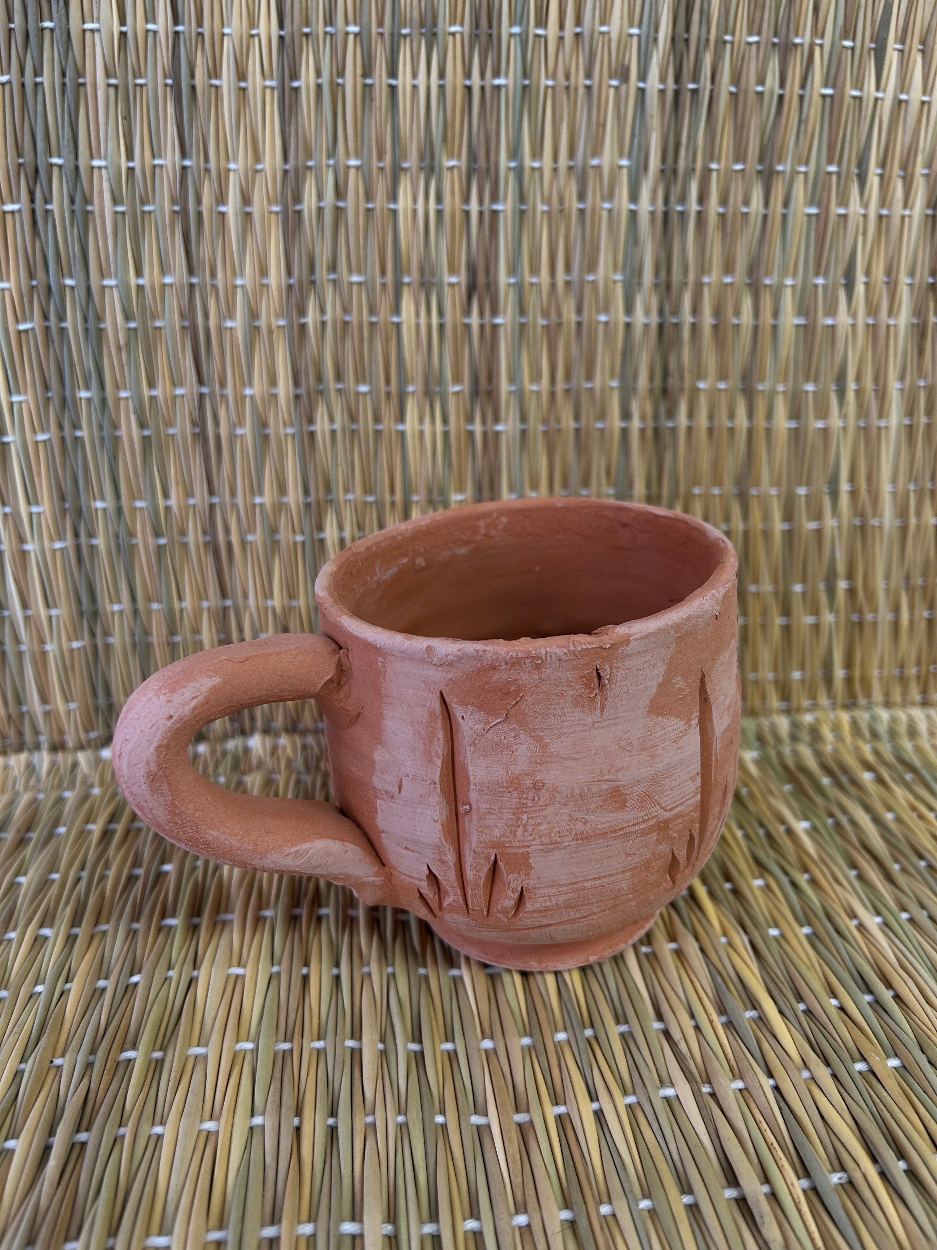 Vaso de barro 8cm alto para agua