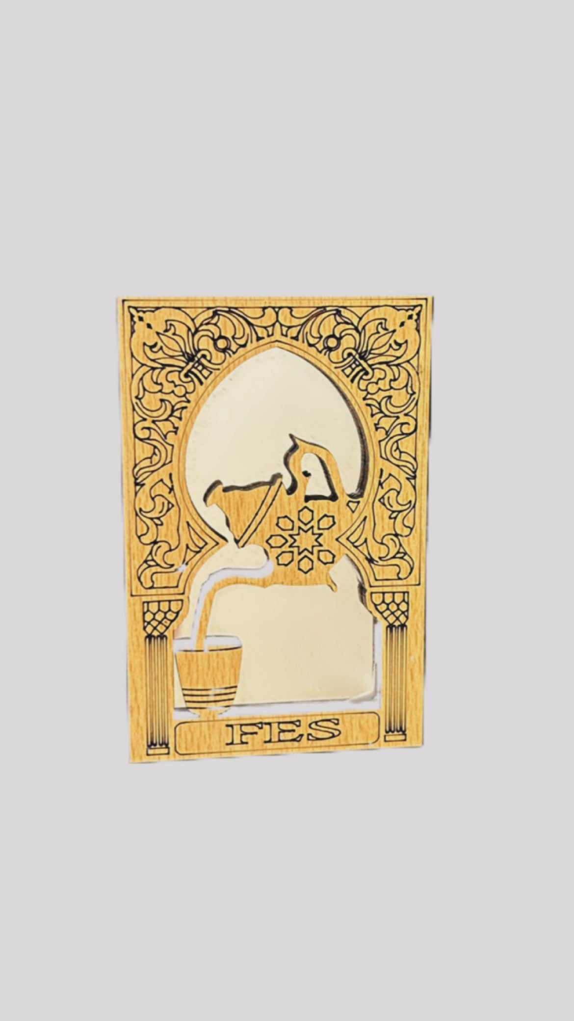 Imán de nevera artesanal Marruecos fez