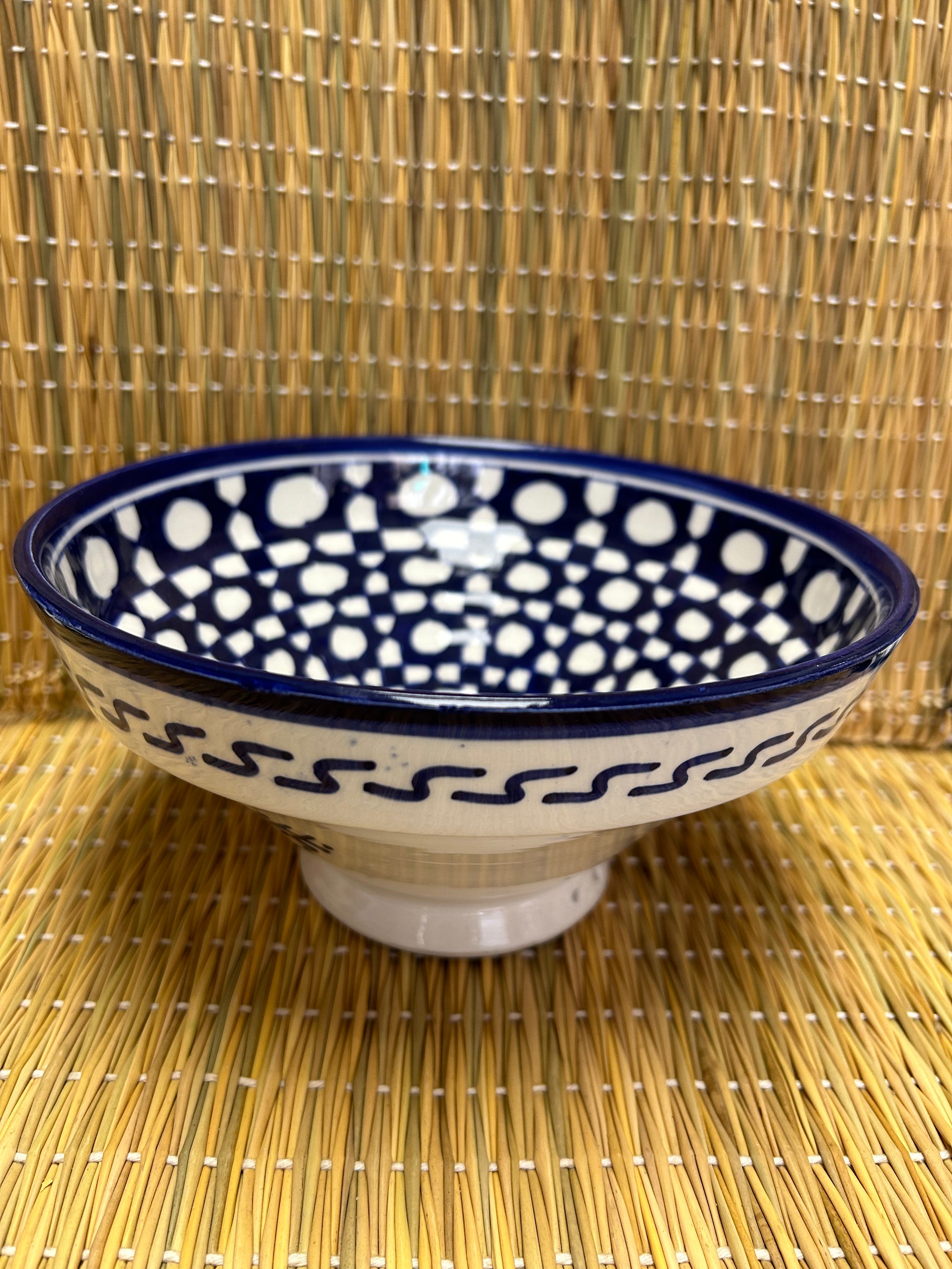 Cuenco grande artesano azul 20cm