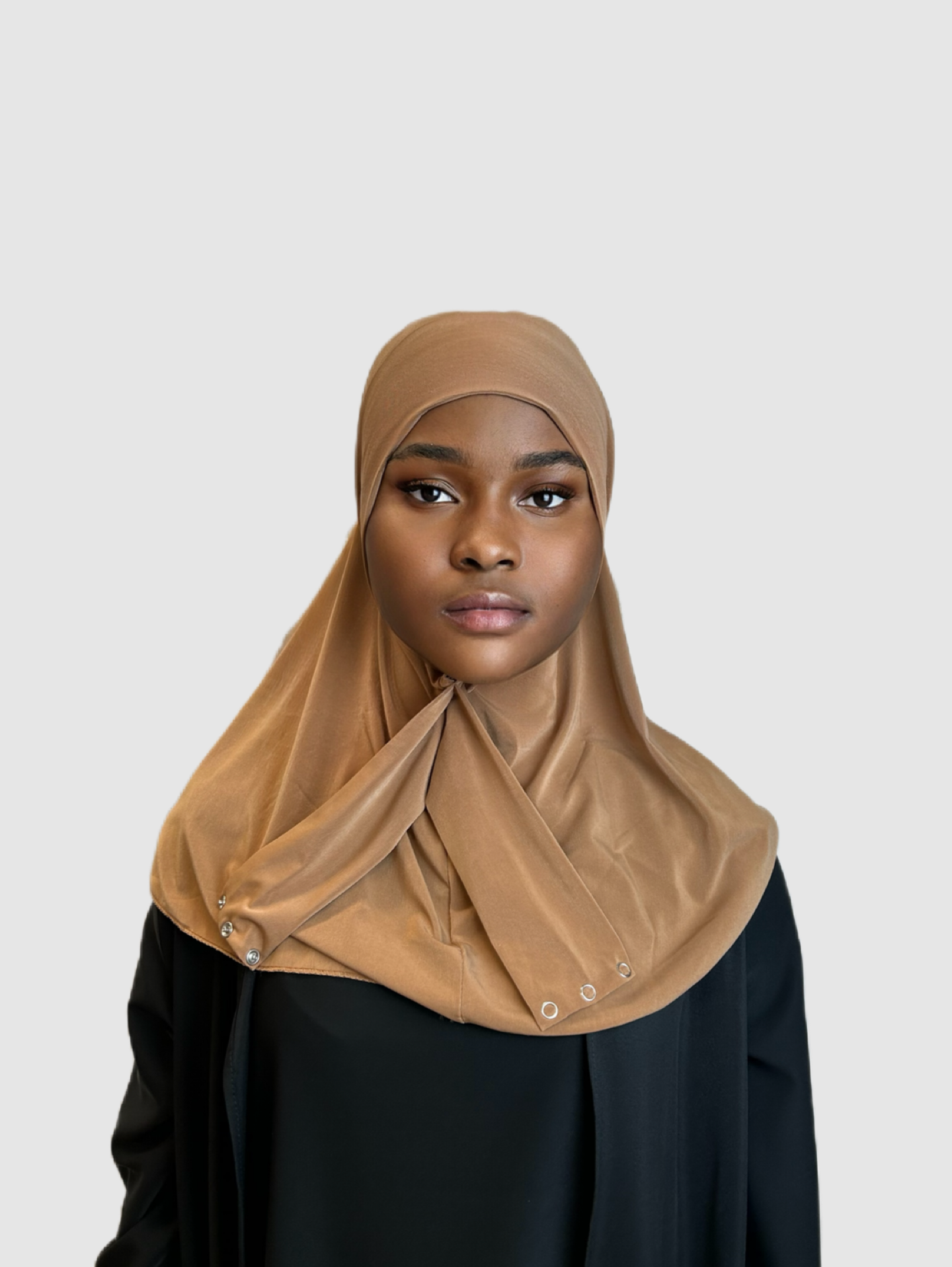 Hijab premium ajustable marrón