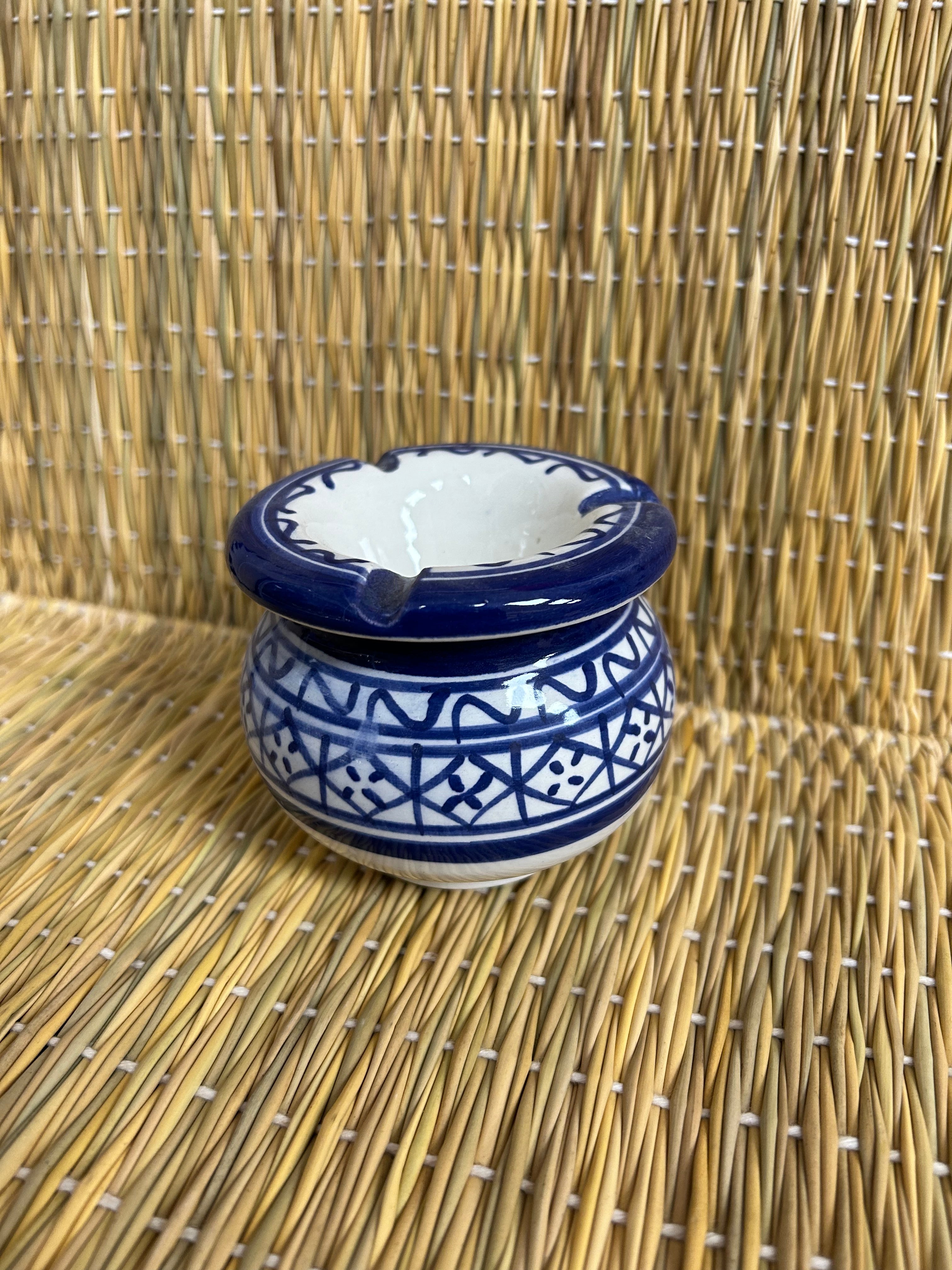 Cuenco pequeño artesano azul fez