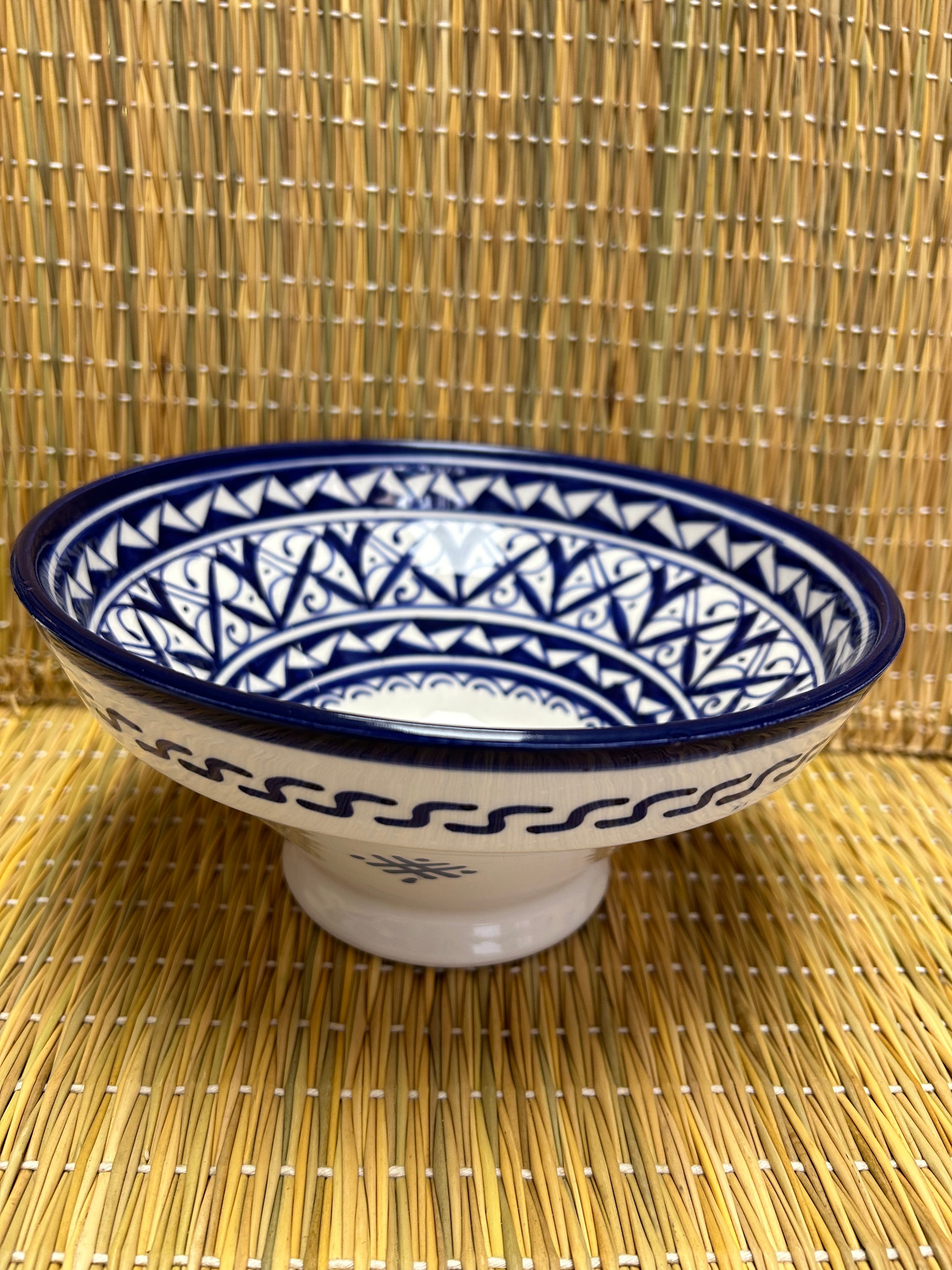 Cuenco grande artesano azul 20cm