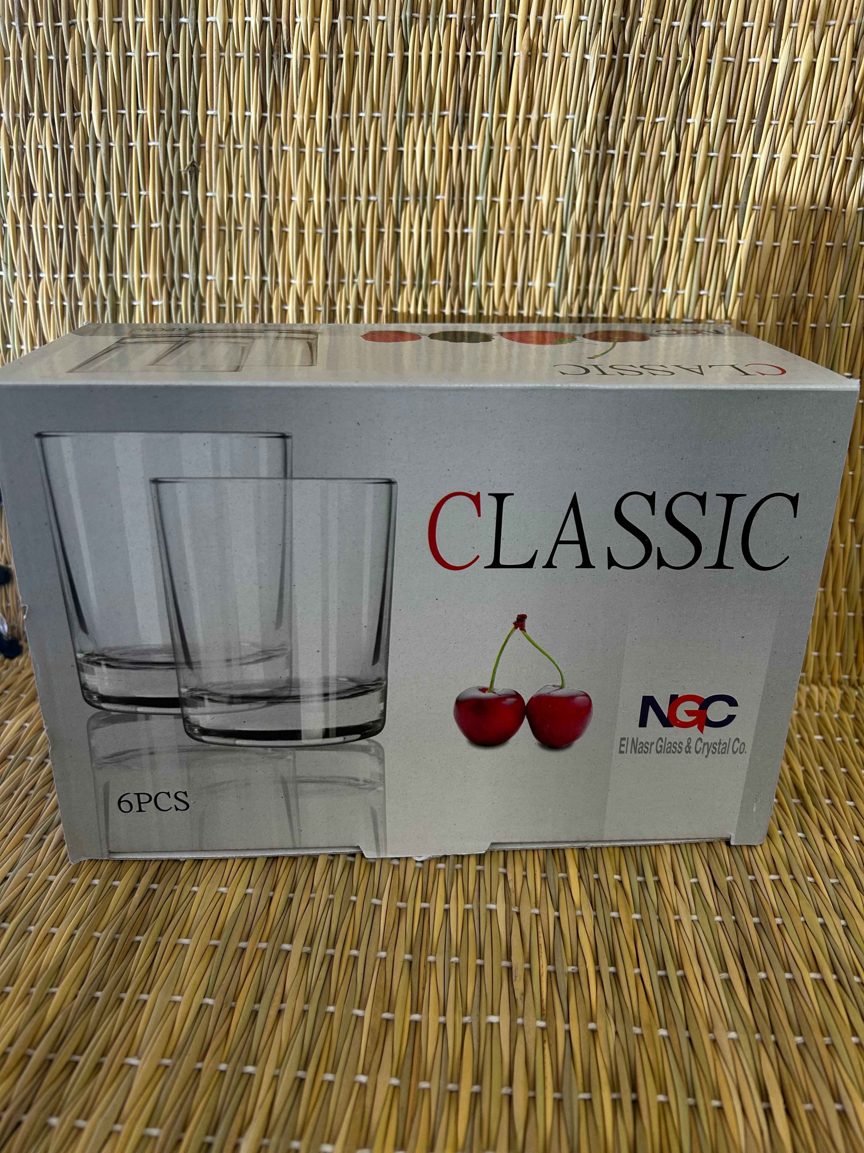 Vasos de cristal medianos