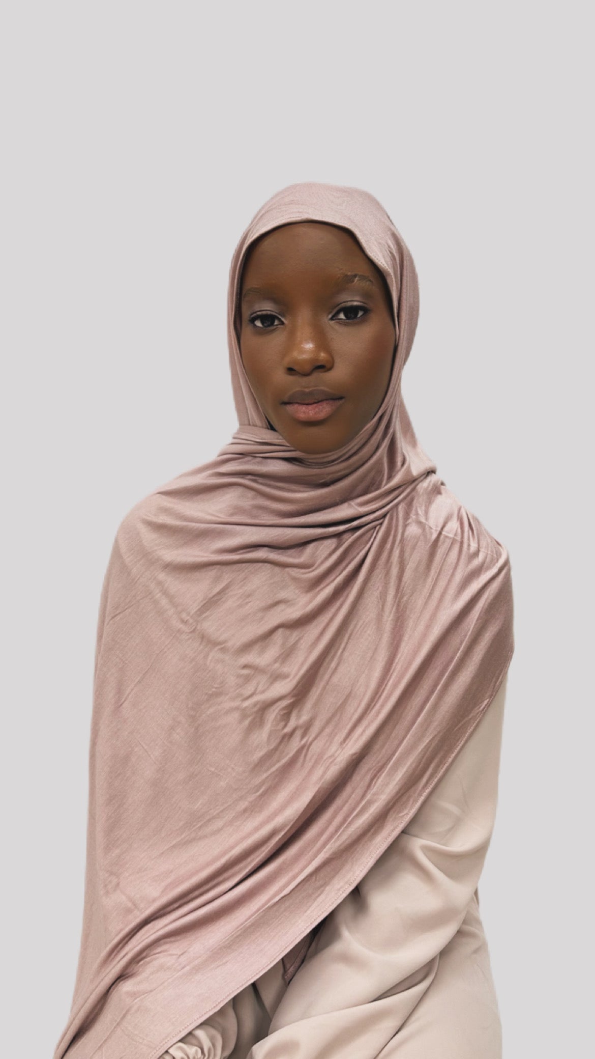 Hijab simple jersey soft pink