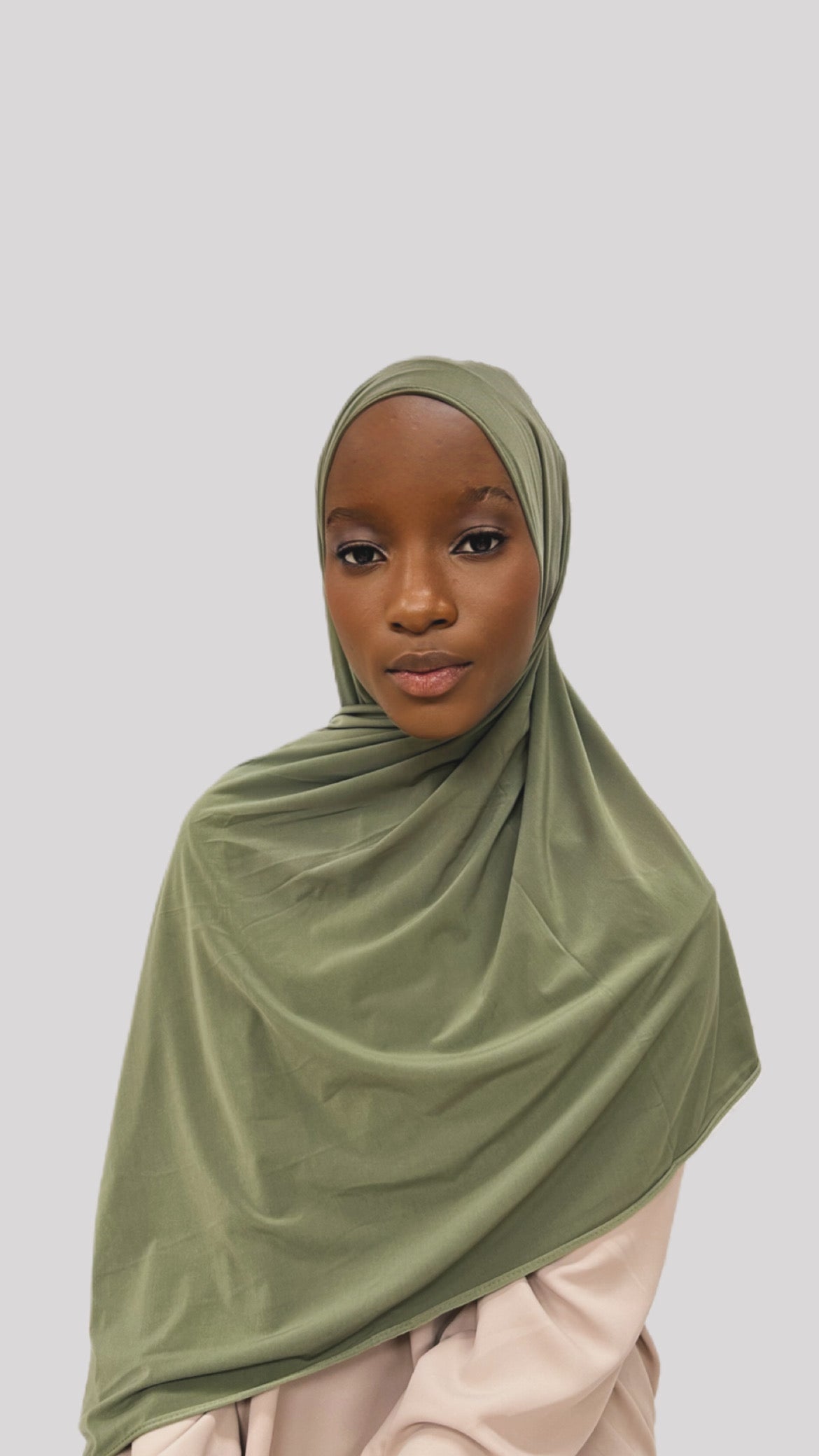 Hijab jersey premium dark green
