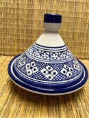 Tajine grande artesano azul 20cm de diámetro