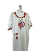 Kandora mujer talla única blanca