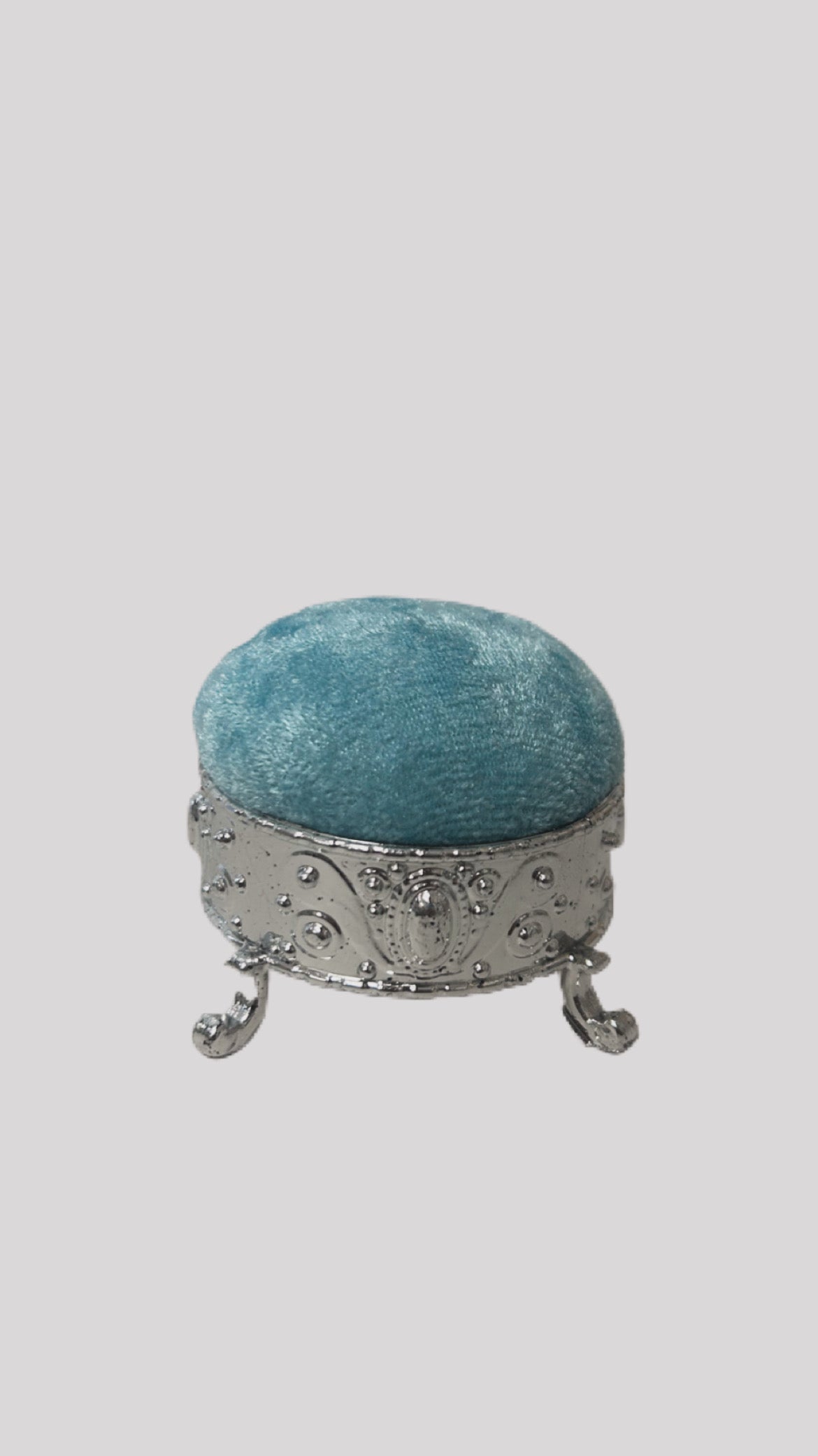 Soporte de alfileres turquesa 6cm diámetro