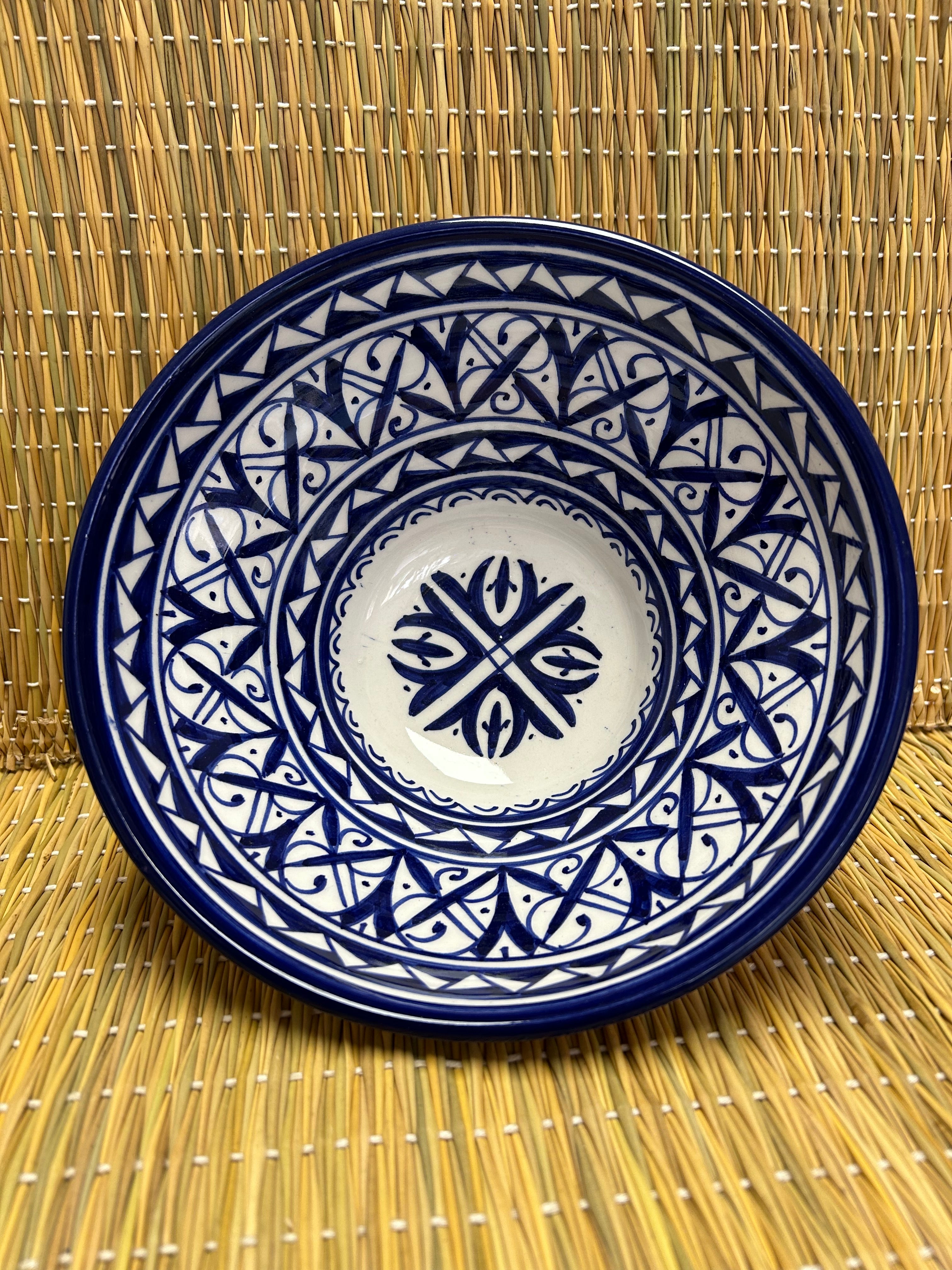 Cuenco grande artesano azul 20cm