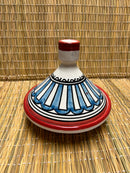 Tajine pequeño artesano rojo 15cm de diámetro