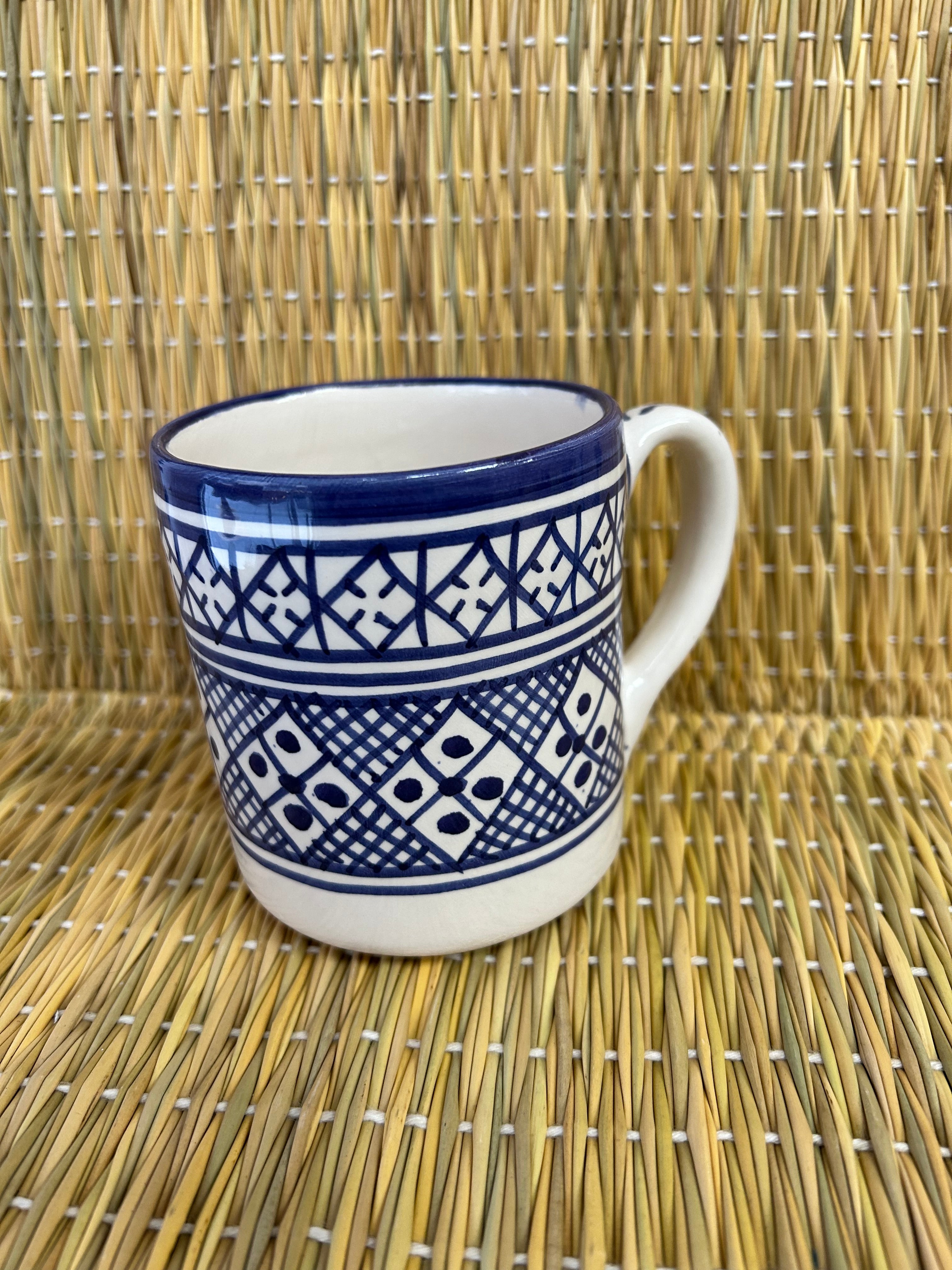 Taza artesana azul