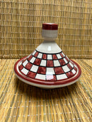 Tajine pequeño artesano rojo 15cm de diámetro