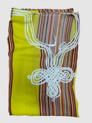 Kandora talla única amarilla simple marroquí