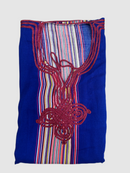 Kandora talla única roja azul marroquí