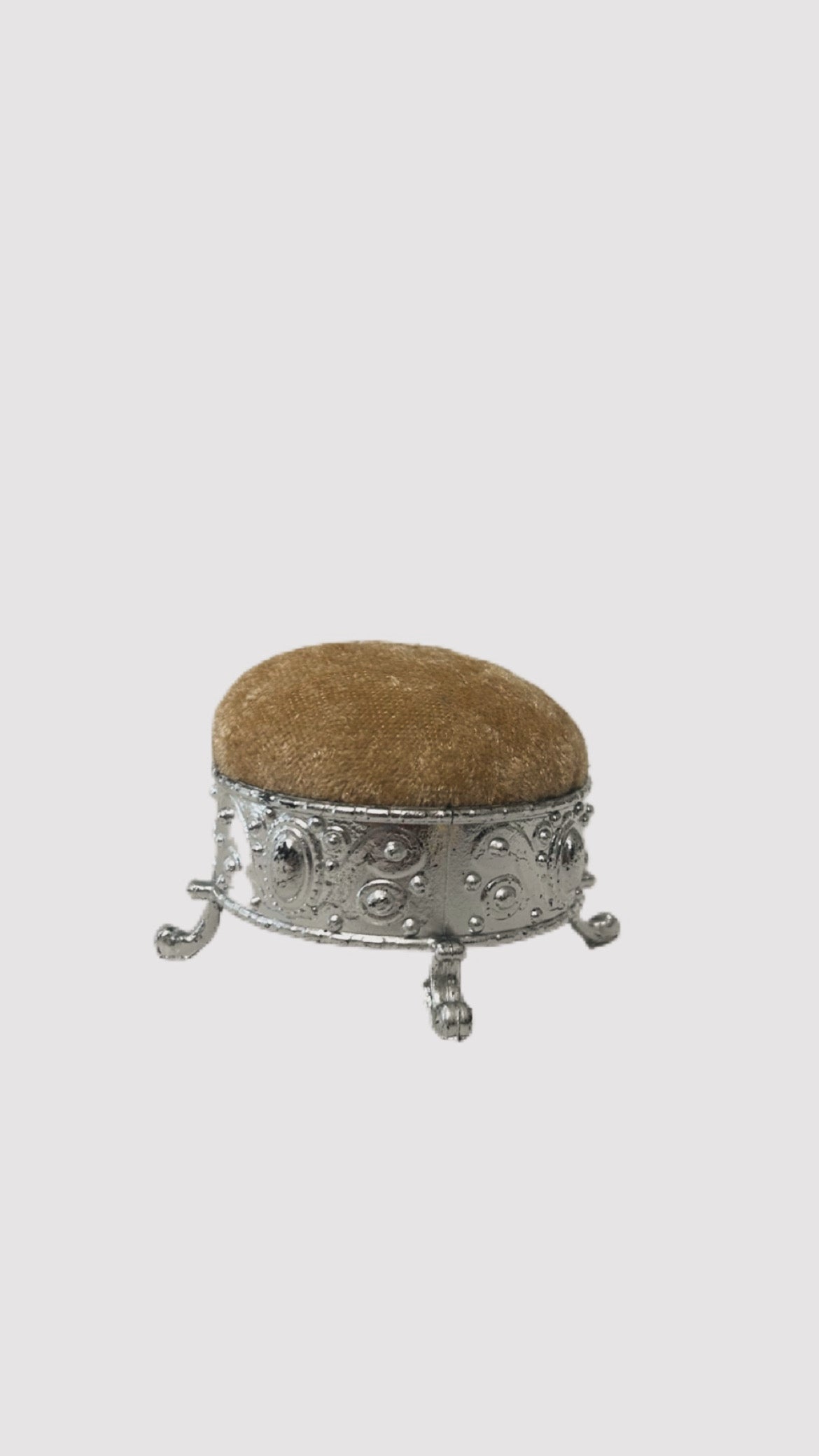 Soporte de alfileres 6cm diámetro beige