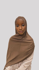 Hijab chiffon soft brown