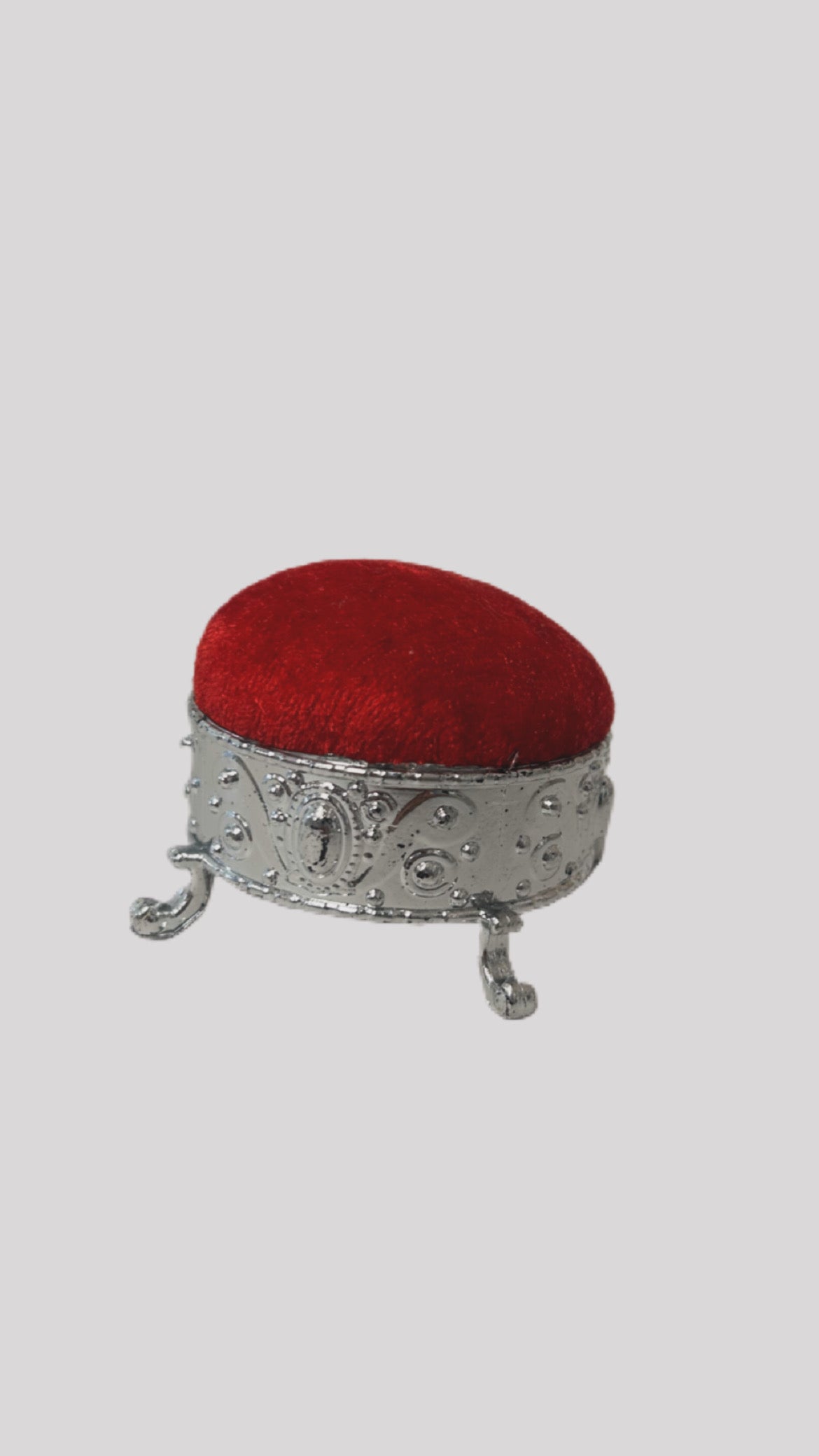 Soporte de alfileres rojo 6cm diámetro