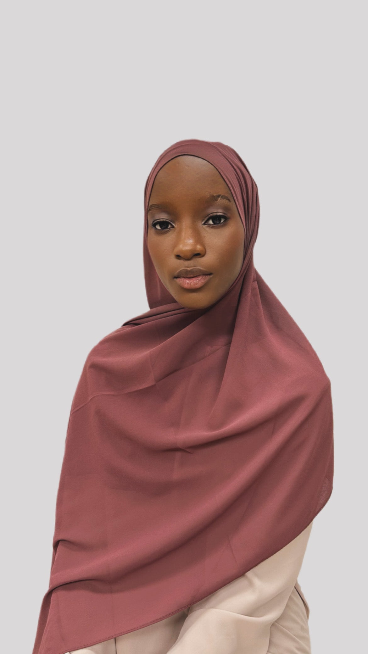 Hijab chiffon medina purple