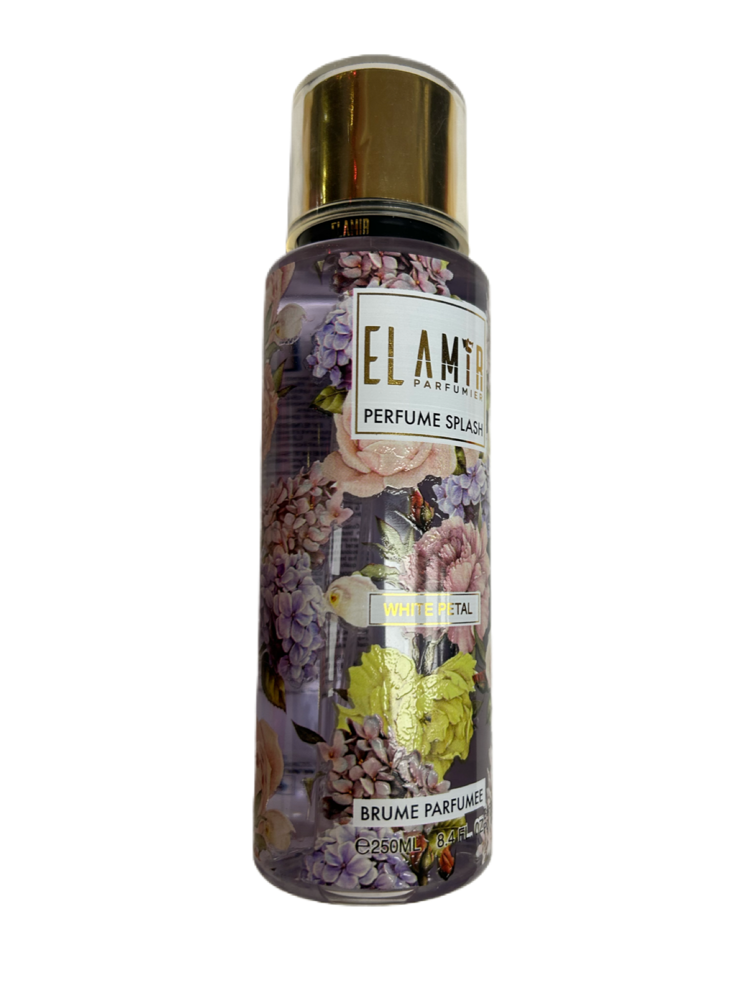 Bruma corporal el amir perfume splash aroma petalos blancos 250ml