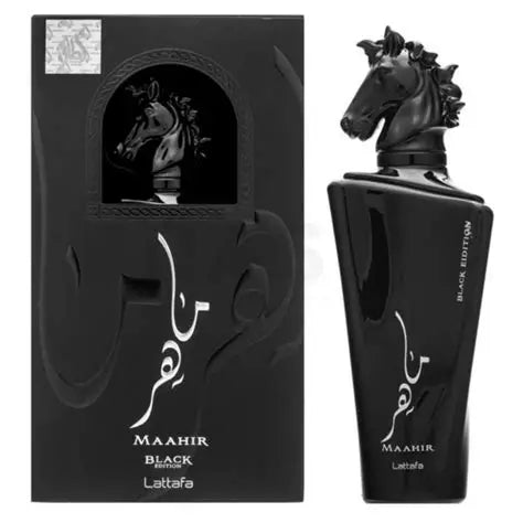 Maahir Black Edition Lattafa Parfums pour femmes et hommes