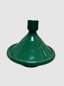 Tajine pequeño artesano verde 15cm de diámetro